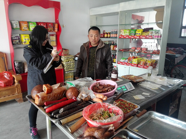 临清市八岔路镇食药监管所开展熟肉制品专项检查