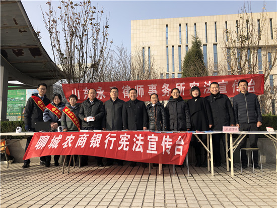 聊城农商银行开展宪法宣传活动
