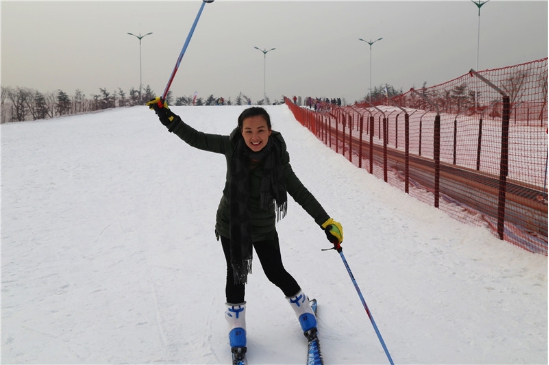 南湖湿地公园滑雪场开业