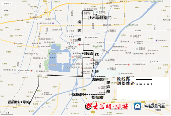 26日聊城将新辟一条公交线路调整k1k2路等7条线路