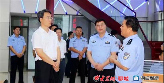 阳谷县委书记陈波同志到县公安局调研指导工作