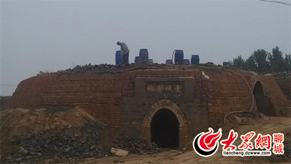 临清贡砖 大众网见习记者 张燕 摄