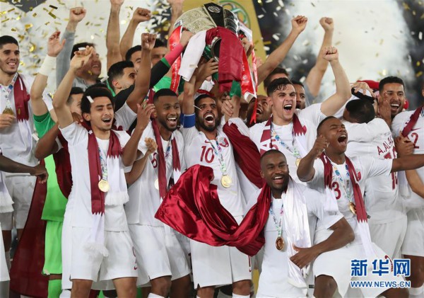 (亚洲杯)(1)足球——决赛:卡塔尔队夺冠
